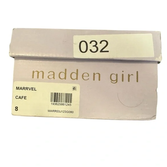 Madden Girl Marrvel Tan Ankle Strappy Block Heels Women’s Size 8 - Picture 11 of 11